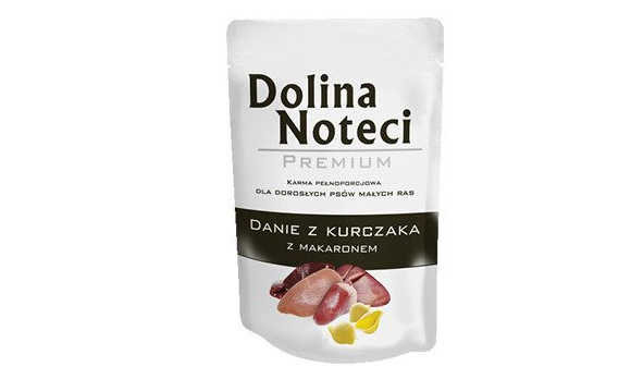 Dolina Noteci Premium danie z kurczaka z makaronem mokra karma dla małego psa