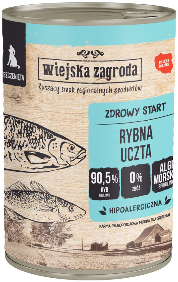 WIEJSKA ZAGRODA KARMA DLA SZCZENIAKA rybna uczta