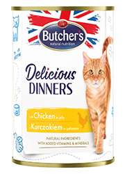 BUTCHERS DELICIOUS DINNERS KARMA DLA KOTA z kurczakiem w galaretce