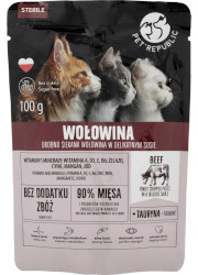 PET REPUBLIC STERILE MOKRA KARMA DLA KOTA - fileciki z wołowiną