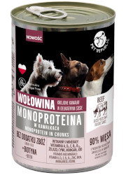 PET REPUBLIC MOKRA KARMA DLA PSÓW MAŁYCH I ŚREDNICH RAS - Z WOŁOWINĄ