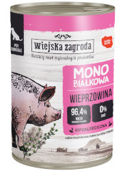 WIEJSKA ZAGRODA KARMA DLA PSA monobiałkowa wieprzowina