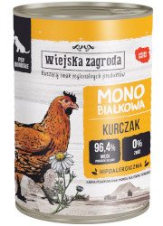 WIEJSKA ZAGRODA KARMA DLA PSA monobiałkowa kurczak