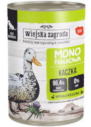 WIEJSKA ZAGRODA KARMA DLA PSA monobiałkowa kaczka