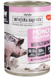 WIEJSKA ZAGRODA KARMA DLA KOTA monobiałkowa wieprzowina