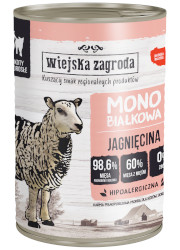 WIEJSKA ZAGRODA KARMA DLA KOTA monobiałkowa jagnięcina