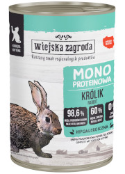 WIEJSKA ZAGRODA KARMA DLA KOCIĄT monobiałkowa królik