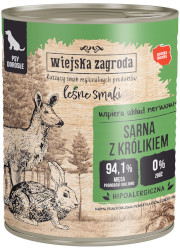 WIEJSKA ZAGRODA KARMA DLA PSA leśne smaki sarna z królikiem